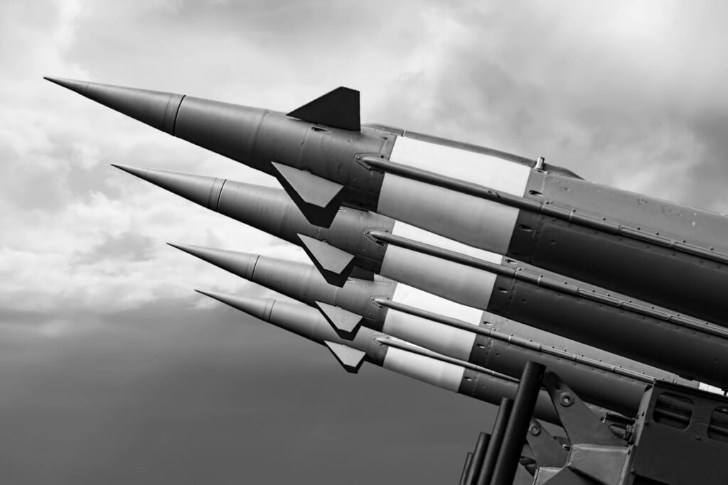 Iran Warfare Fallout: Israel Wishes 10,000 Rockets From BAE Techniques -- Fast! urlhttps3a2f2fg.foolcdn.com2feditorial2fimages2f8699782fblack and white photo of a missile.jpeg