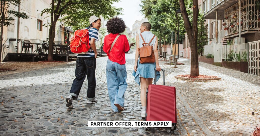 The Southwest Precedence Card were given me a loose extra-legroom seat 20250715 social disclaimer parter offer terms apply group of friends on holiday svetikd.jpg
