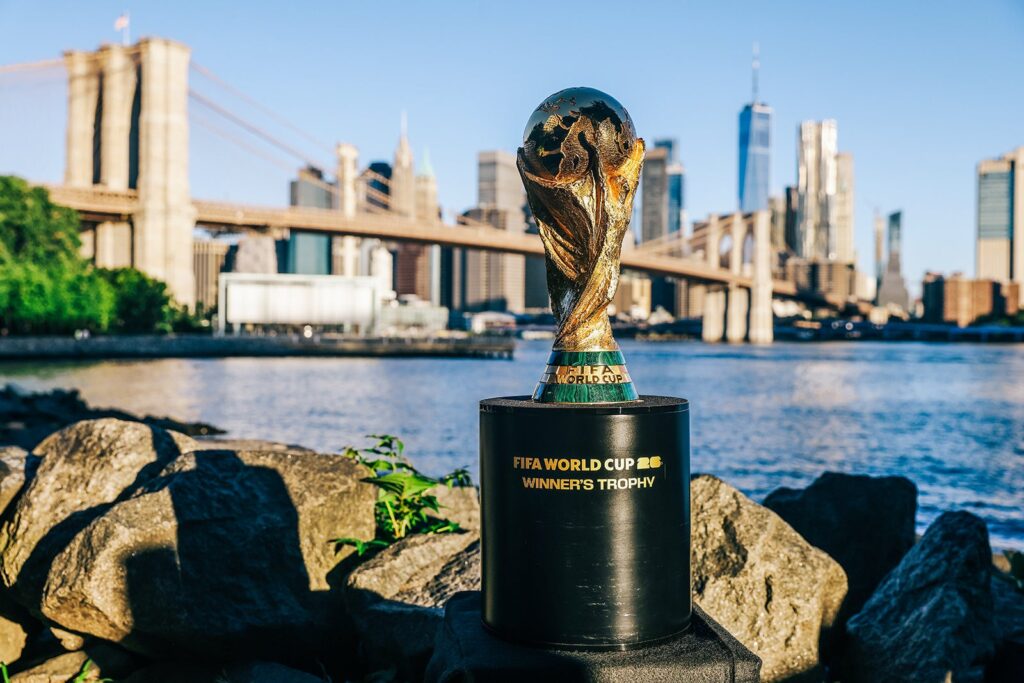 Uber launches new options and reductions for the International Cup fifa world cup trophy on display during the official trophy tour around fifa 2026 world cup host cit.jpeg